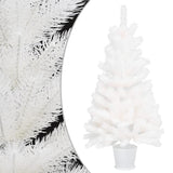Vidaxl kunstkerstboom avec éclairage et balles de Noël 90 cm blancs