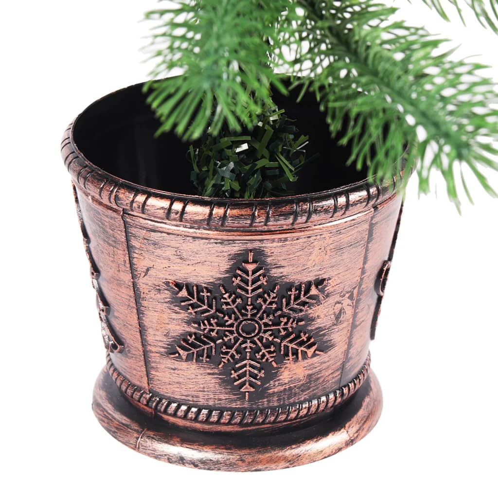Vidaxl kunstkerstboom avec éclairage et balles de Noël 65 cm verts