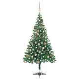 Vidaxl kunstkerstboom avec éclairage et balles de Noël 230 branches 120 cm