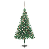 Vidaxl kunstkerstboom avec éclairage et balles de Noël 230 branches 120 cm