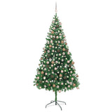 Vidaxl kunstkerstboom avec éclairage et balles de Noël 910 branches 210 cm