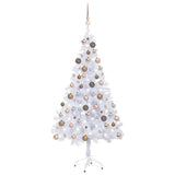 Vidaxl kunstkerstboom avec éclairage et balles de Noël 230 branches 120 cm