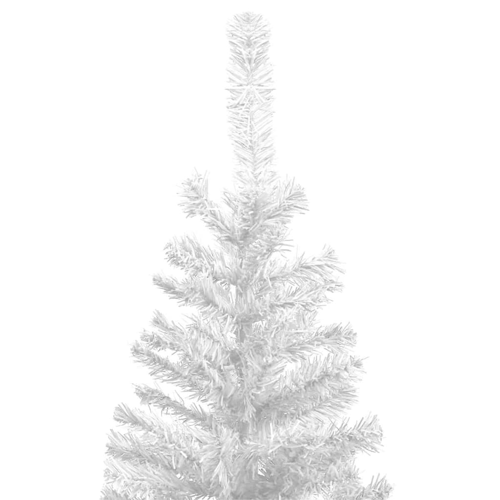 Vidaxl kunstkerstboom avec éclairage et balles de Noël l 240 cm blancs