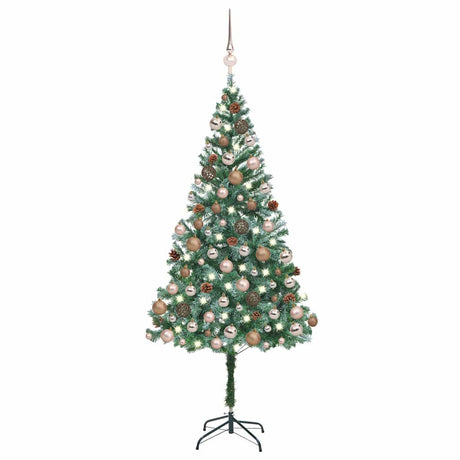 Vidaxl kunstkerstboom avec éclairage balles de Noël pins 180 cm