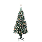 Vidaxl kunstkerstboom avec éclairage balles de Noël cônes 180 c5