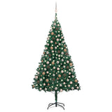 Vidaxl kunstkerstboom avec éclairage et balles de Noël 240 cm verts