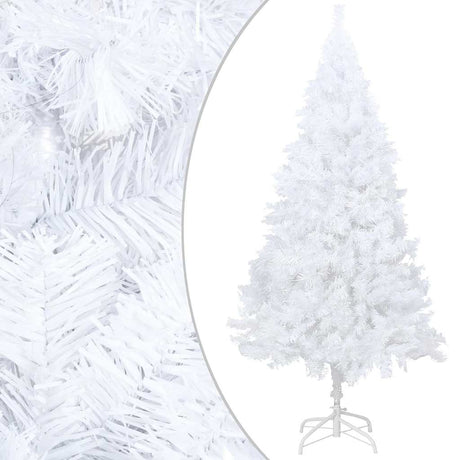 Vidaxl kunstkerstboom avec éclairage et balles de Noël 120 cm PVC blanc