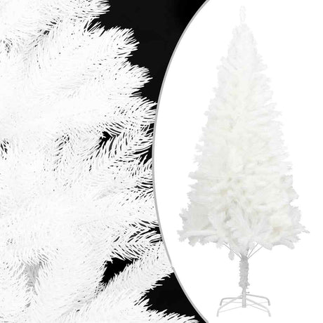 Vidaxl kunstkerstboom avec éclairage et balles de Noël 120 cm blancs