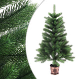 Vidaxl kunstkerstboom avec éclairage et balles de Noël 90 cm verts