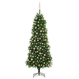 Vidaxl kunstkerstboom avec éclairage et balles de Noël 240 cm verts