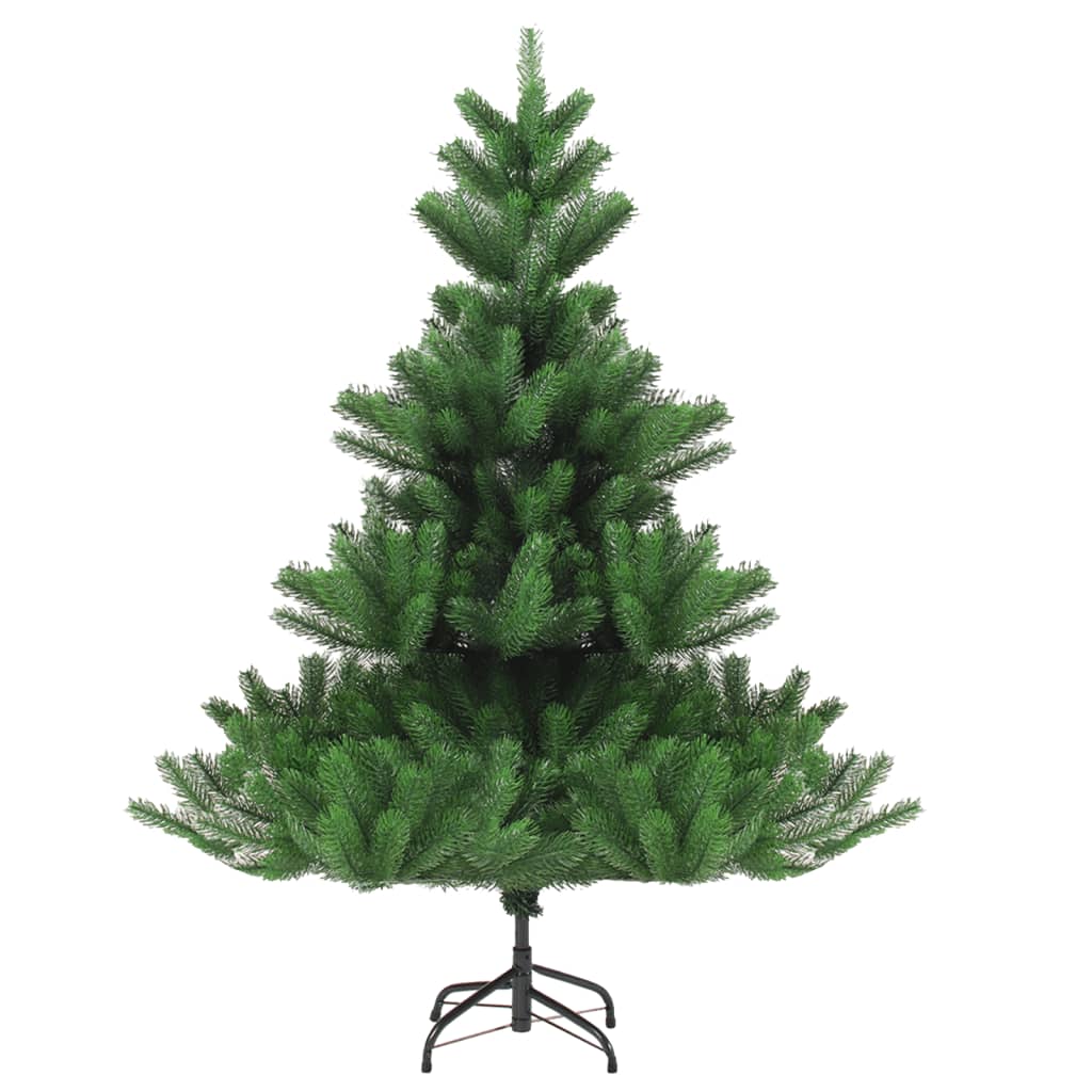 Vidaxl kunstkerstboom nordmann avec les LED et les balles de Noël 240 cm verts