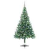 Vidaxl kunstkerstboom avec éclairage et balles de Noël 230 branches 120 cm