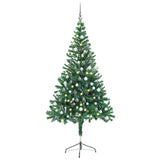 Vidaxl kunstkerstboom avec éclairage et balles de Noël 380 branches 150 cm
