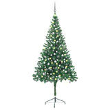 Vidaxl kunstkerstboom avec éclairage et balles de Noël 910 branches 210 cm