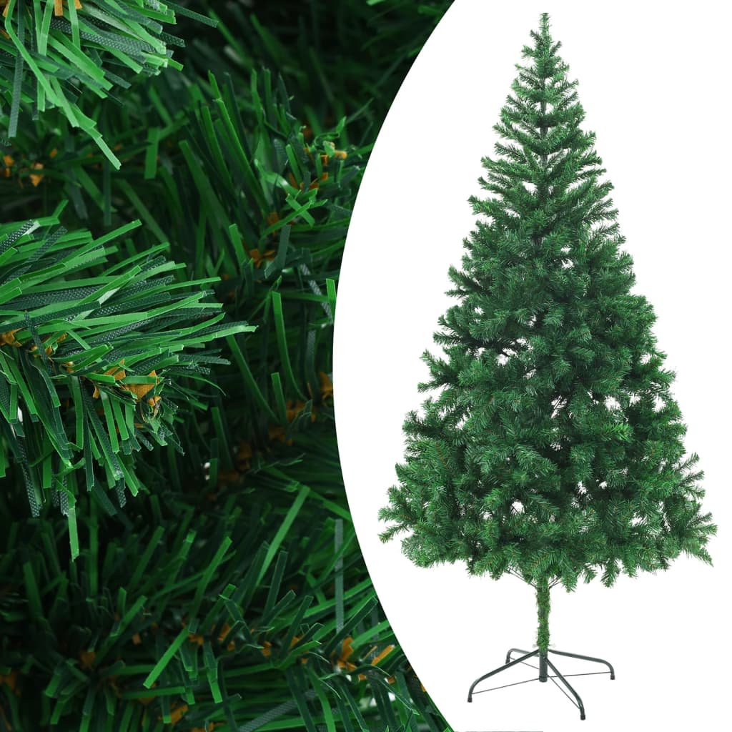 Vidaxl kunstkerstboom avec éclairage et balles de Noël 910 branches 210 cm
