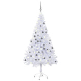 Vidaxl kunstkerstboom avec éclairage et balles de Noël 620 branches 180 cm