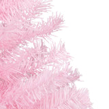 Vidaxl kunstkerstboom avec éclairage et balles de Noël 240 cm PVC rose
