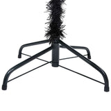 Vidaxl kunstkerstboom avec éclairage et balles de Noël 120 cm PVC noir