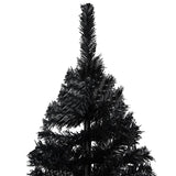 Vidaxl kunstkerstboom avec éclairage et balles de Noël 240 cm PVC noir