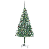 Vidaxl kunstkerstboom avec éclairage balles de Noël pins 180 cm