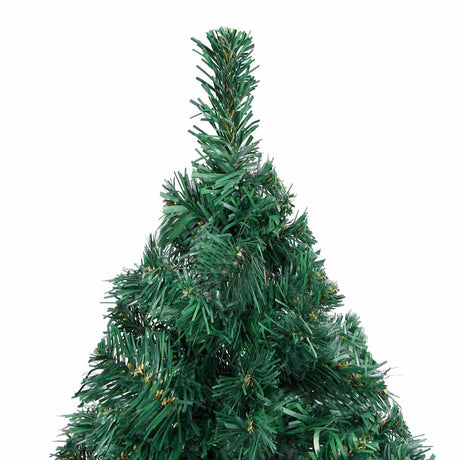 Vidaxl kunstkerstboom avec éclairage et balles de Noël 240 cm verts