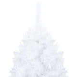Vidaxl kunstkerstboom avec éclairage et balles de Noël 150 cm PVC blanc