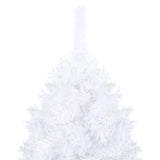 Vidaxl kunstkerstboom avec éclairage et balles de Noël 180 cm PVC blanc