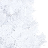 Vidaxl kunstkerstboom avec éclairage et balles de Noël 210 cm PVC blanc