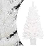 Vidaxl kunstkerstboom avec éclairage et balles de Noël 90 cm blancs