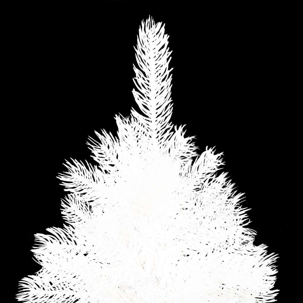 Vidaxl kunstkerstboom avec éclairage et balles de Noël 150 cm PVC blanc