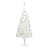 Vidaxl kunstkerstboom avec éclairage et balles de Noël 240 cm blancs
