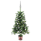 Vidaxl kunstkerstboom avec éclairage et balles de Noël 65 cm verts