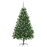 Vidaxl kunstkerstboom avec éclairage et balles de Noël 210 cm verts