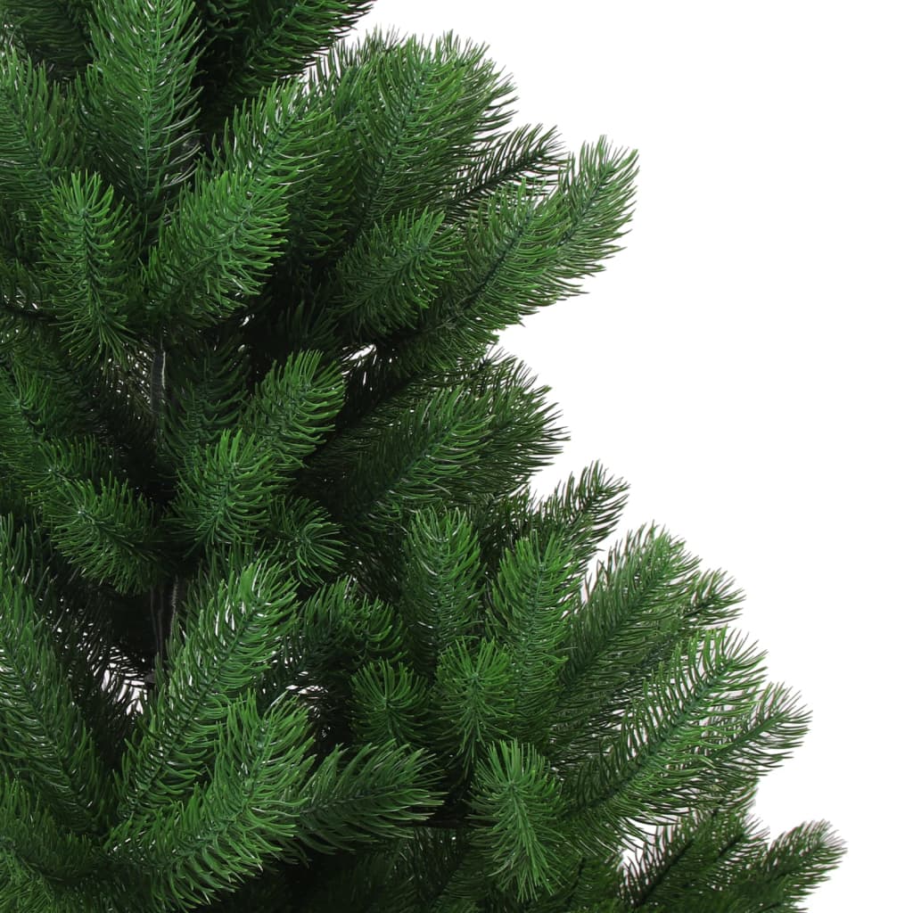 Vidaxl kunstkerstboom nordmann avec les LED et les balles de Noël 240 cm verts