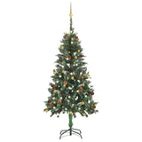 Vidaxl kunstkerstboom avec éclairage et balles de Noël 150 cm