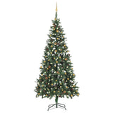 Vidaxl kunstkerstboom avec éclairage et balles de Noël 210 cm
