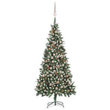 Vidaxl kunstkerstboom avec éclairage balles de Noël pins 210 cm
