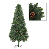 Vidaxl kunstkerstboom avec éclairage balles de Noël pins 210 cm