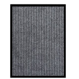 Vidaxl Doormat 60x80 cm w paski szary