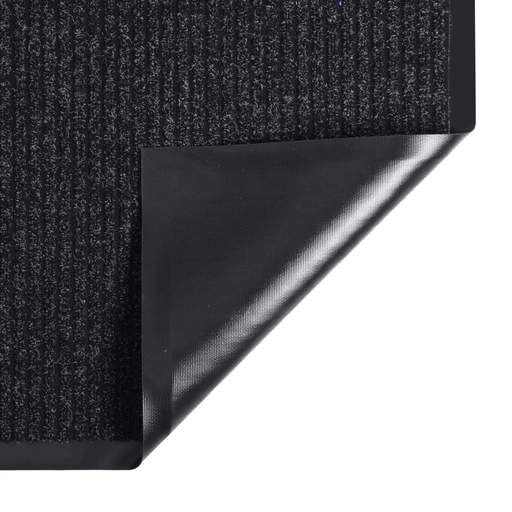 Vidaxl Doormmat 40x60 cm gestreift Anthracite -Colored