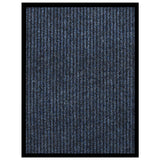 Vidaxl DOORMAT 60x80 cm Bleu rayé