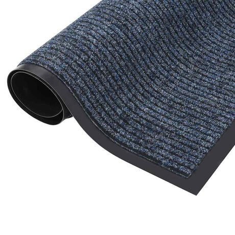 Vidaxl DOORMAT 60x80 cm Bleu rayé