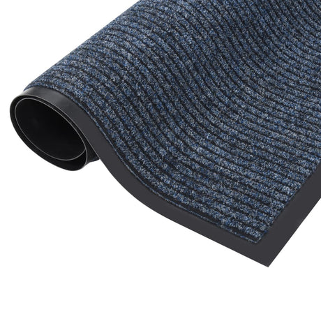 Vidaxl DOORMAT 60x80 cm Bleu rayé