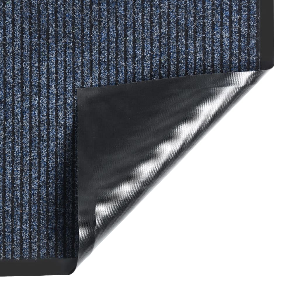 Vidaxl DOORMAT 60x80 cm Bleu rayé
