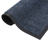 Vidaxl DOORMAT 80x120 cm Bleu rayé
