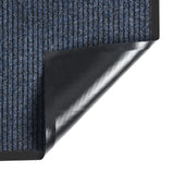 Vidaxl DOORMAT 80x120 cm Bleu rayé