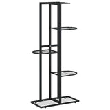 Norme de fleur de vidaxl avec 5 couches 43x22x98 cm en métal noir
