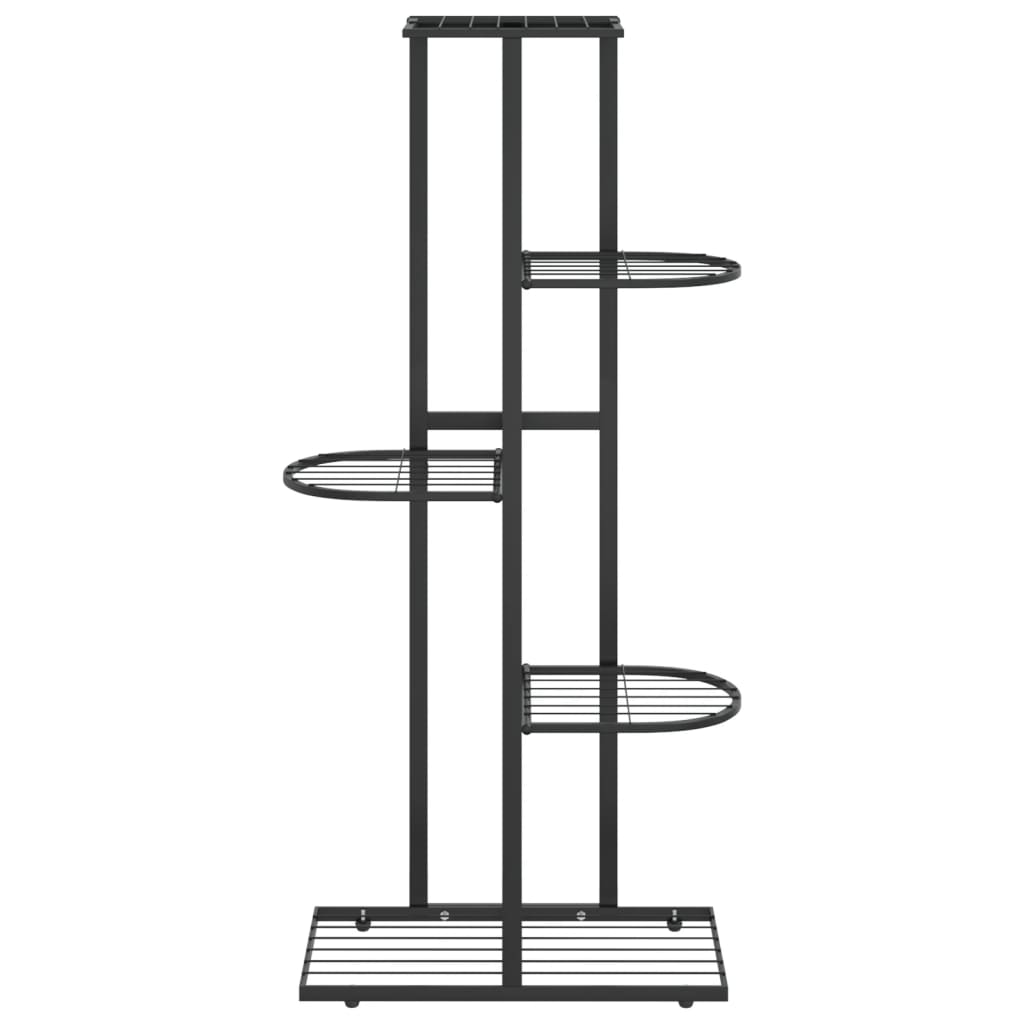 Vidaxl Blummen Standard mat 5 Schichten 43x2x98 cm Metal schwaarz