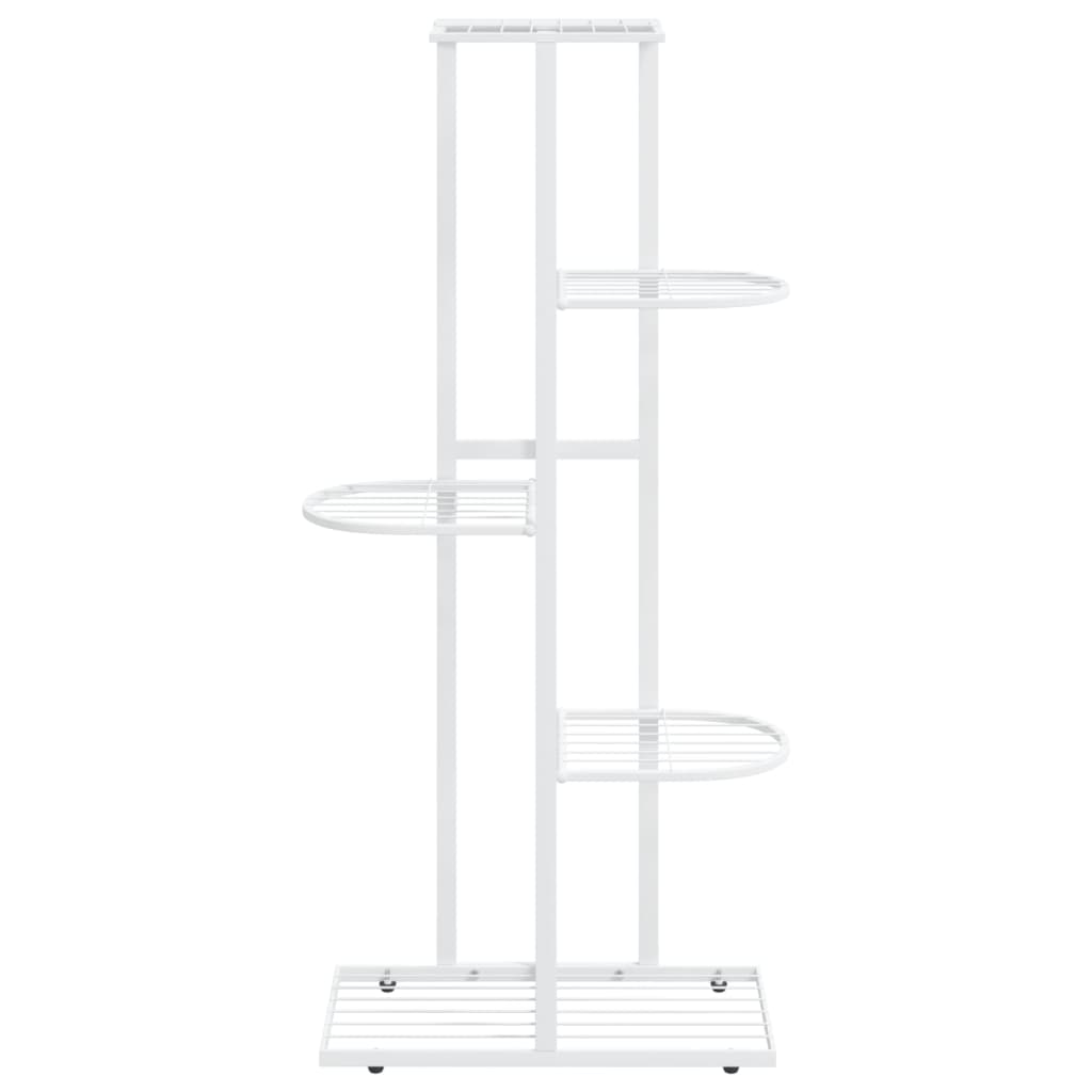 Vidaxl Flower Standard med 5 lag 43x22x98 cm metal hvid