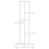 Vidaxl Flower Standard med 5 lag 43x22x98 cm metal hvid